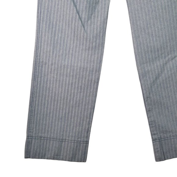 Vintage Jeanology Collection Early Y2K Pinstriped Wide Leg High Rise Jeans, Sz 8 - Picture 10 of 11